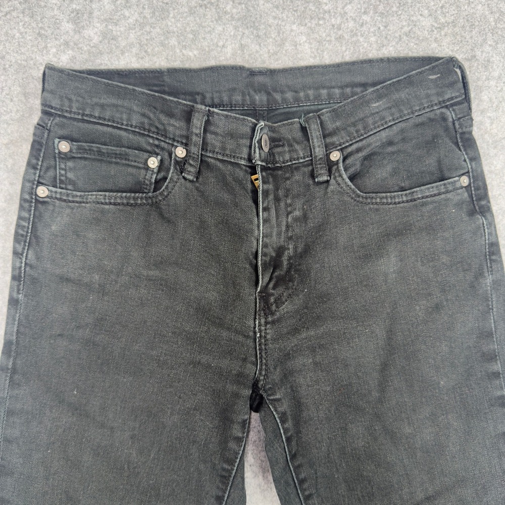 Levis 511 Slim Fit Jeans Mens 31x32 Faded Black Denim Pants 04511-2373 - Picture 2 of 10